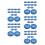 60Sets Blue Fishing Net Hand Rings - Easy Install Cast Net Accessory 6