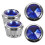 2Sets Lightweight Plastic and Steel License Plate Frame Fixing Screws 9