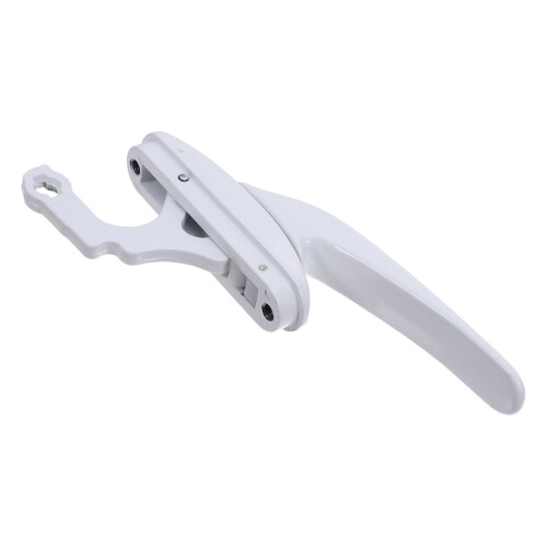 4Pcs White Zinc Alloy Window Latch and Handle Smooth Offset Locking 1