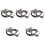5Pièces Doublure Casque De 4