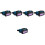 5Pcs Welding Protective Glasses Dark Hole Comfortable Fit 6