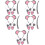 5Sets Soft Mouse Costume Accessories Kids Mouse Ears Headband Tail Set 8