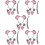 5Sets Soft Mouse Costume Accessories Kids Mouse Ears Headband Tail Set 9