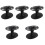 5Pcs Black Desktop Scissors Holder Rack for Barber Tools Organization 5