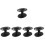 5Pcs Black Desktop Scissors Holder Rack for Barber Tools Organization 6