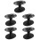 5Pcs Black Desktop Scissors Holder Rack for Barber Tools Organization 7