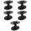 5Pcs Black Desktop Scissors Holder Rack for Barber Tools Organization 8
