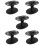 5Pcs Black Desktop Scissors Holder Rack for Barber Tools Organization 9