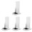 4Pcs Sturdy Plastic Drip Tray for Hand Soap Dispenser White 4