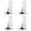 4Pcs Sturdy Plastic Drip Tray for Hand Soap Dispenser White 7