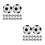 32Pcs Multi Hips Mini Tabletop Foosball Balls for Foosball Game Fun 10