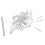 1600Pcs Bothway Seamless Baseboard Nails Silver Threaded for Fastening 3