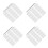 1600Pcs Bothway Seamless Baseboard Nails Silver Threaded for Fastening 10