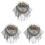 3Stk Silber Schulterabzeichen Epaulet Broschen Quasten 3