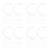 60Pcs Versatile Silver Iron Rings for DIY Macrame and Craft Decor 5