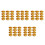 60Pcs Golden Iron Burner Cup Perforated Charcoal Tray 6