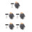 15Pcs Bald Curly Wig and Mustache Set Soft Comfortable Multi Color 5