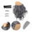 15Pcs Bald Curly Wig and Mustache Set Soft Comfortable Multi Color 11