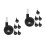 12Pcs Stroller Wheel Replacement Black PP Swivel Silent for Walkers 8