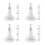 16Pcs ABS Solar Panel Bracket Stand with 360 Rotation for Outdoor Use 10