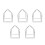 5Pcs Tent Frame DIY Kids Playhouse Assembly Kit 4