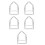 5Pcs Tent Frame DIY Kids Playhouse Assembly Kit 8