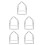 5Pcs Tent Frame DIY Kids Playhouse Assembly Kit 9