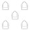 5Pcs Tent Frame DIY Kids Playhouse Assembly Kit 10