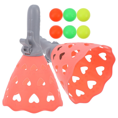 4Sets Multi ABS Kids Catch Ball Games Interactive Catch Launcher Toy 1