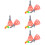 4Sets Multi ABS Kids Catch Ball Games Interactive Catch Launcher Toy 8