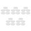 25Pcs Transparent Plastic Scale Pan with Measurement Marks for Kitchen 10
