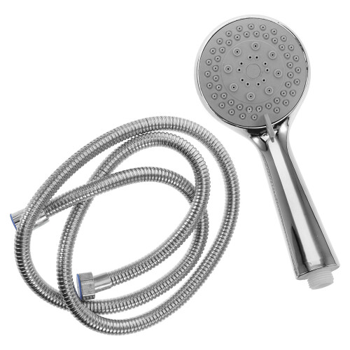 5Pcs Portable Silver ABS Shower Heads Removable Handheld for Home Use 2