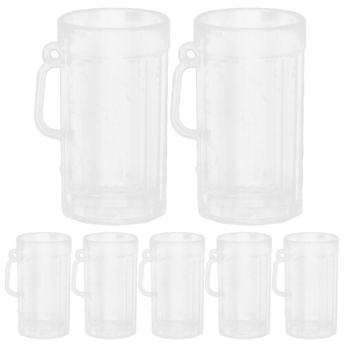 30Pcs Mini Plastic Clear Cups Reusable Tiny Beer Mugs for Party Decor 1