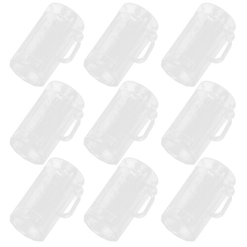 30Pcs Mini Plastic Clear Cups Reusable Tiny Beer Mugs for Party Decor 2