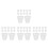 48Pcs Plastic Hydroponic Net Cup Kit White Mesh Pots for Easy Planting 10
