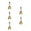 5Pcs Golden Bells Multipurpose Call Bells for Home Use 8