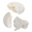 3Pcs White Plastic Brain Model PVC Human Anatomy Display for Education 2
