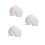 3Pcs White Plastic Brain Model PVC Human Anatomy Display for Education 6