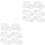 2Sets Professional White Plastic Replaceable Bucket Lid with Seal 5