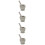 4Sets Grey Plastic Mortar and Pestle Small Grinding Bowl Set 8