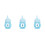 3Pcs Sky-Blue Silicone Pet Feeding Bottles for Newborn Kittens Puppies 6