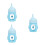 3Pcs Sky-Blue Silicone Pet Feeding Bottles for Newborn Kittens Puppies 7
