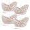 20Pcs Beige Cloth Basket Liners for Wicker Baskets Reusable Washable 2