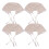 20Pcs Beige Cloth Basket Liners for Wicker Baskets Reusable Washable 3