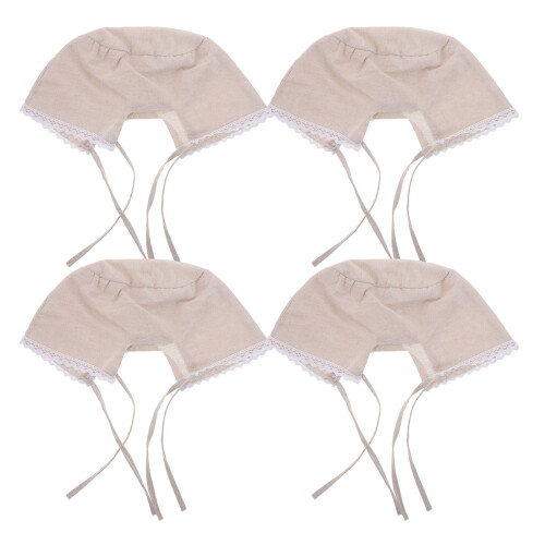 20Pcs Beige Cloth Basket Liners for Wicker Baskets Reusable Washable 2