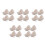 20Pcs Beige Cloth Basket Liners for Wicker Baskets Reusable Washable 4