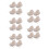 20Pcs Beige Cloth Basket Liners for Wicker Baskets Reusable Washable 5