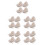 20Pcs Beige Cloth Basket Liners for Wicker Baskets Reusable Washable 6