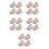 20Pcs Beige Cloth Basket Liners for Wicker Baskets Reusable Washable 7