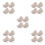 20Pcs Beige Cloth Basket Liners for Wicker Baskets Reusable Washable 8